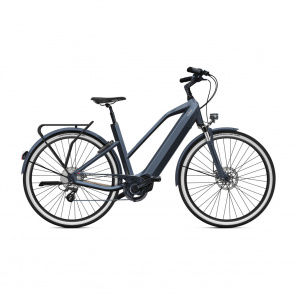 O2feel Vélo électrique O2feel iSwan Urban Boost 6.1 Trapèze Gris Anthracite 2022