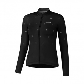 Shimano Bike Gear Shimano Kaede Printed Shirt met Lange Mouwen voor Vrouwen Zwart 2021-2022