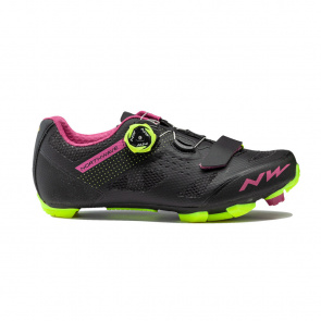 Northwave Northwave Razer MTB Schoenen voor Vrouwen Zwart/Fushia/Geel 2021