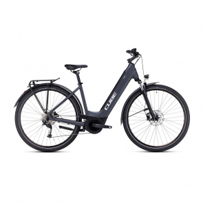 Cube Vélo Electrique Cube Touring Hybrid One 625 Easy Entry Gris/Blanc 2024