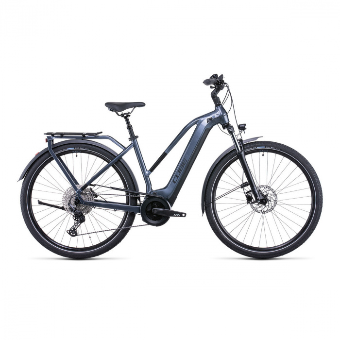 Cube Touring Hybrid Pro 500 Trapezium Elektrische Fiets Grijs/Zwart ...