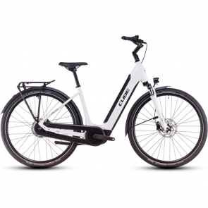 Cube Cube Supreme Hybrid Comfort One 500 Easy Entry Elektrische Fiets metallicwhite´n´black 2025