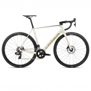 Orbea Orbea ORCA M31eTEAM Racefiets Ivory White - Burgundy - Vulca 2024