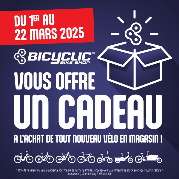 Un cadeau vous attend chez Bicyclic !